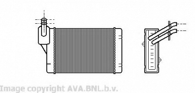 AVA QUALITY COOLING vw6069 -  Теплообменник, отопление салона